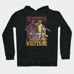 deadp00l and w0lverine vintage bootlag Hoodie